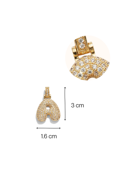 STANDARD BALLOON INITIAL NECKLACE GOLD