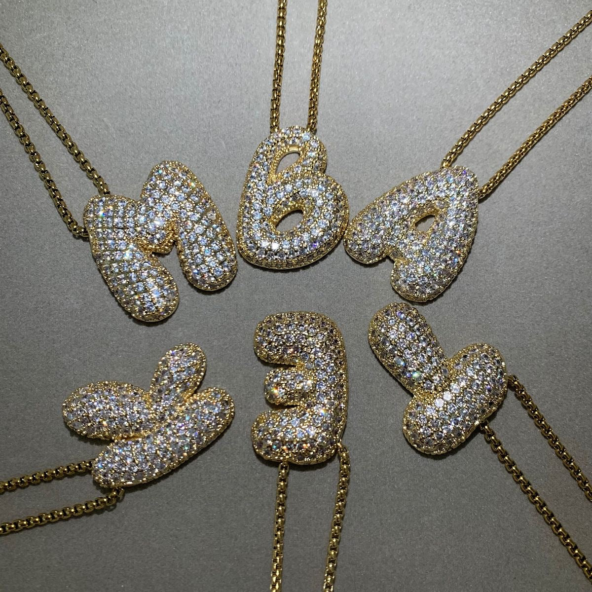 JUMBO BALLOON INITIAL NECKLACE
