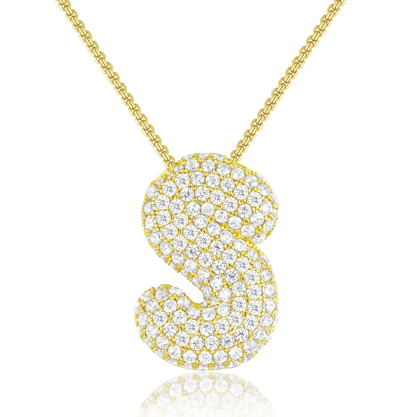 JUMBO BALLOON INITIAL NECKLACE
