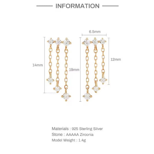 CELESTE CASCADE DROP EARRINGS