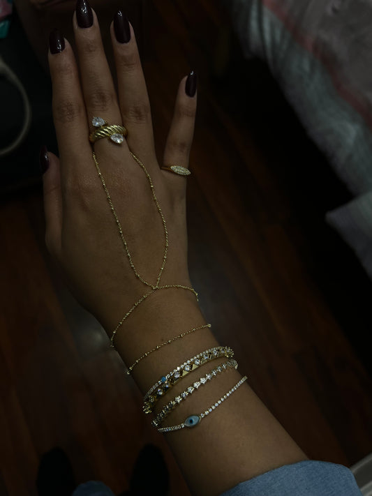 DUNE SPARKLY PINKY RING