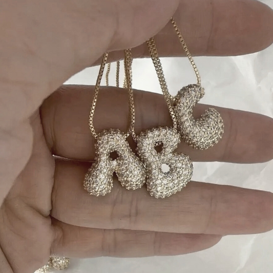 MEDIUM BALLOON INITIAL NECKLACE