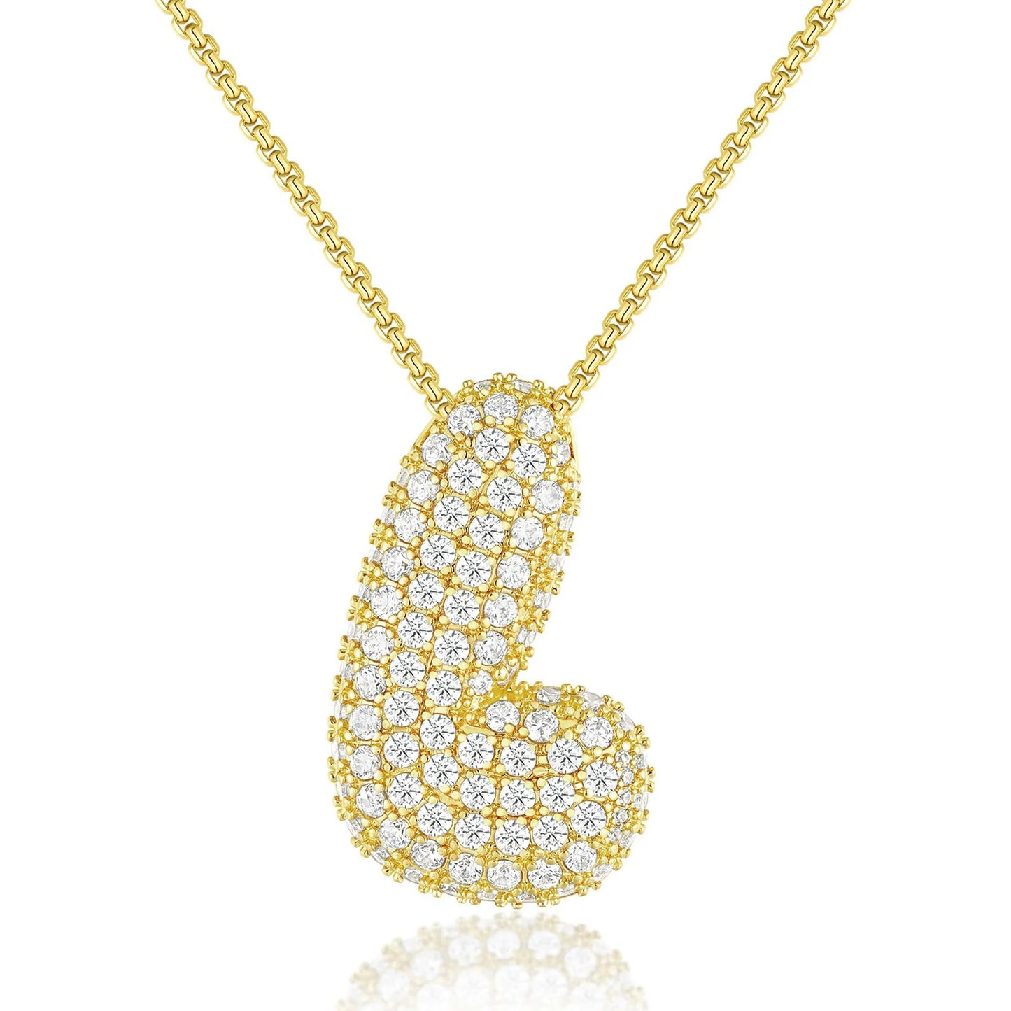 JUMBO BALLOON INITIAL NECKLACE