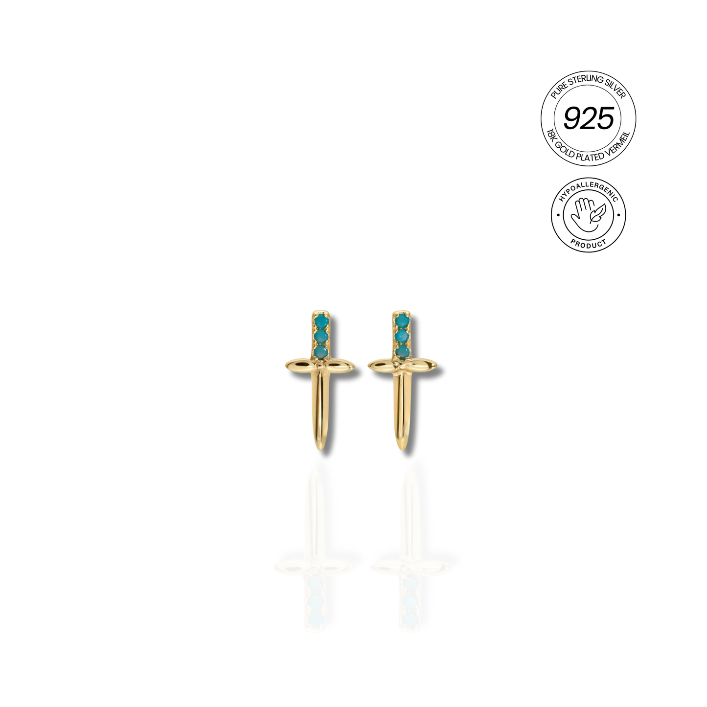 ASTRA DAGGER STUD EARRINGS