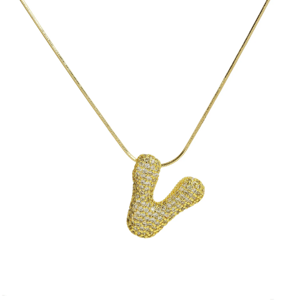 MEDIUM BALLOON INITIAL NECKLACE