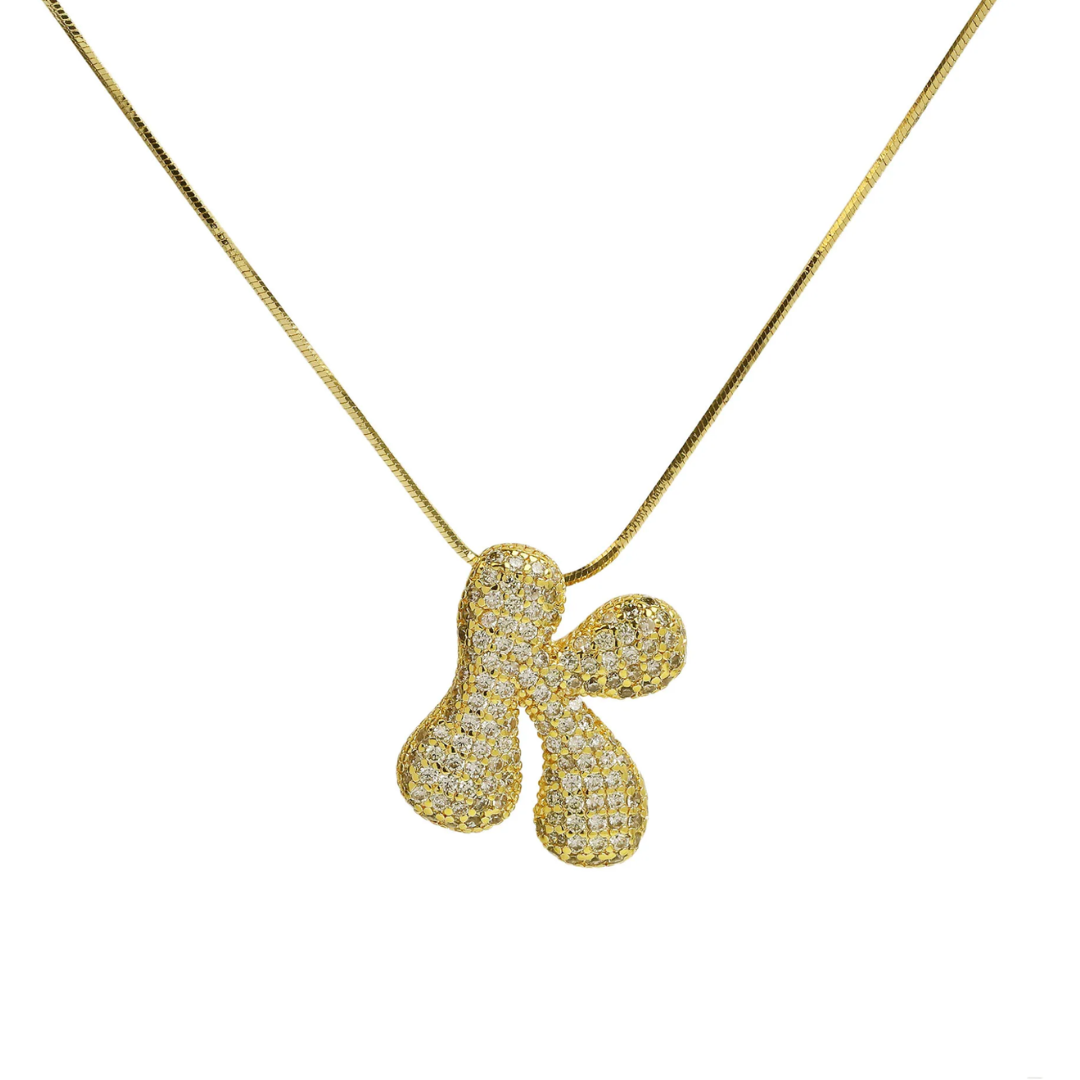 MEDIUM BALLOON INITIAL NECKLACE