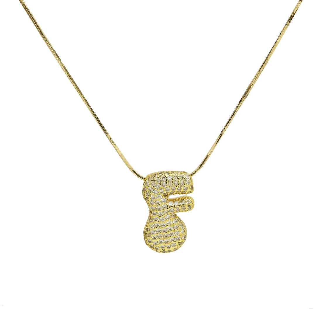 MEDIUM BALLOON INITIAL NECKLACE