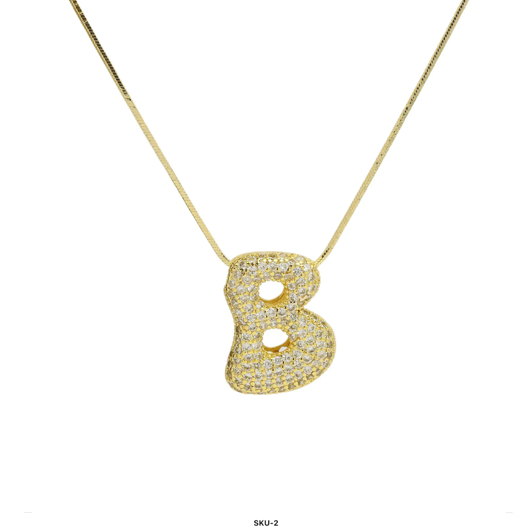 MEDIUM BALLOON INITIAL NECKLACE
