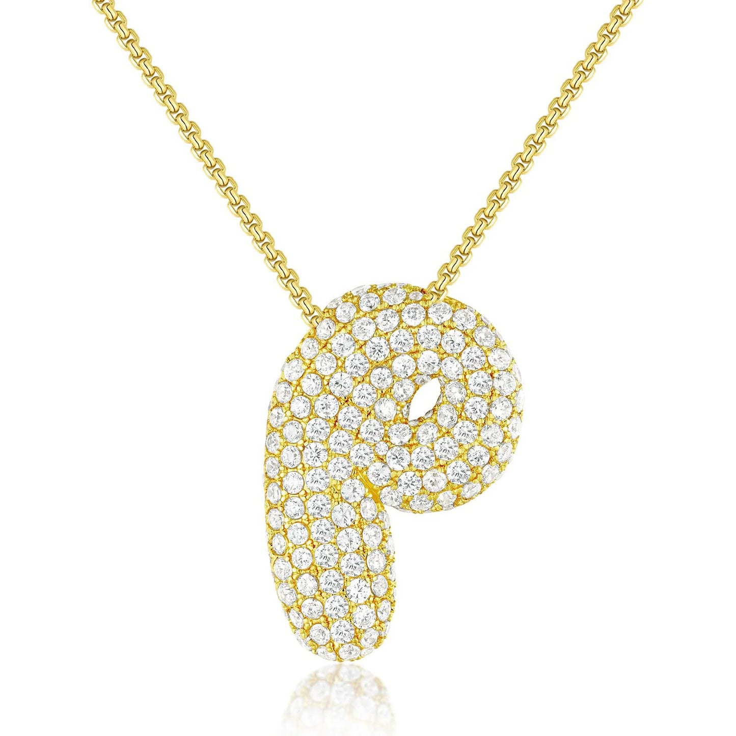 JUMBO BALLOON INITIAL NECKLACE