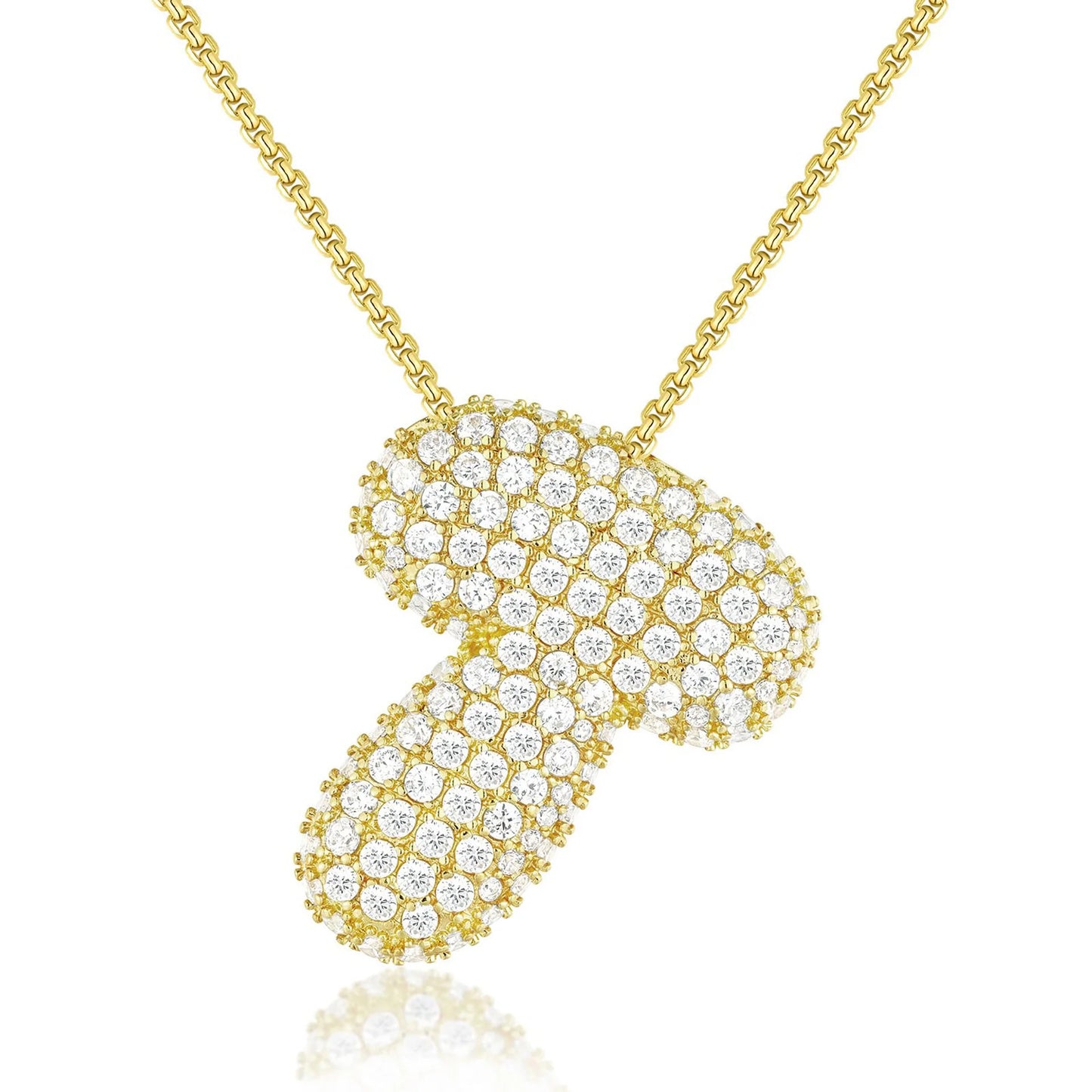 JUMBO BALLOON INITIAL NECKLACE