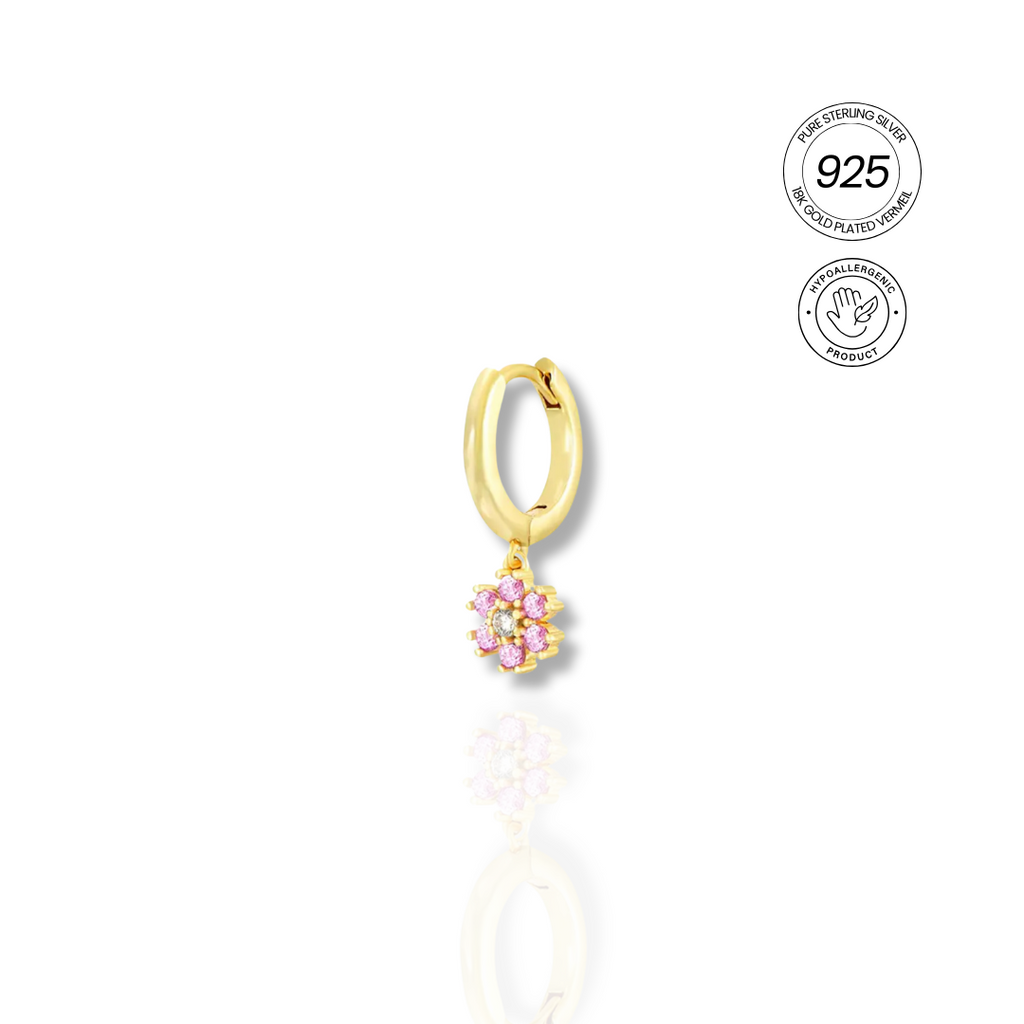 PETITE PETAL SINGLE HOOP