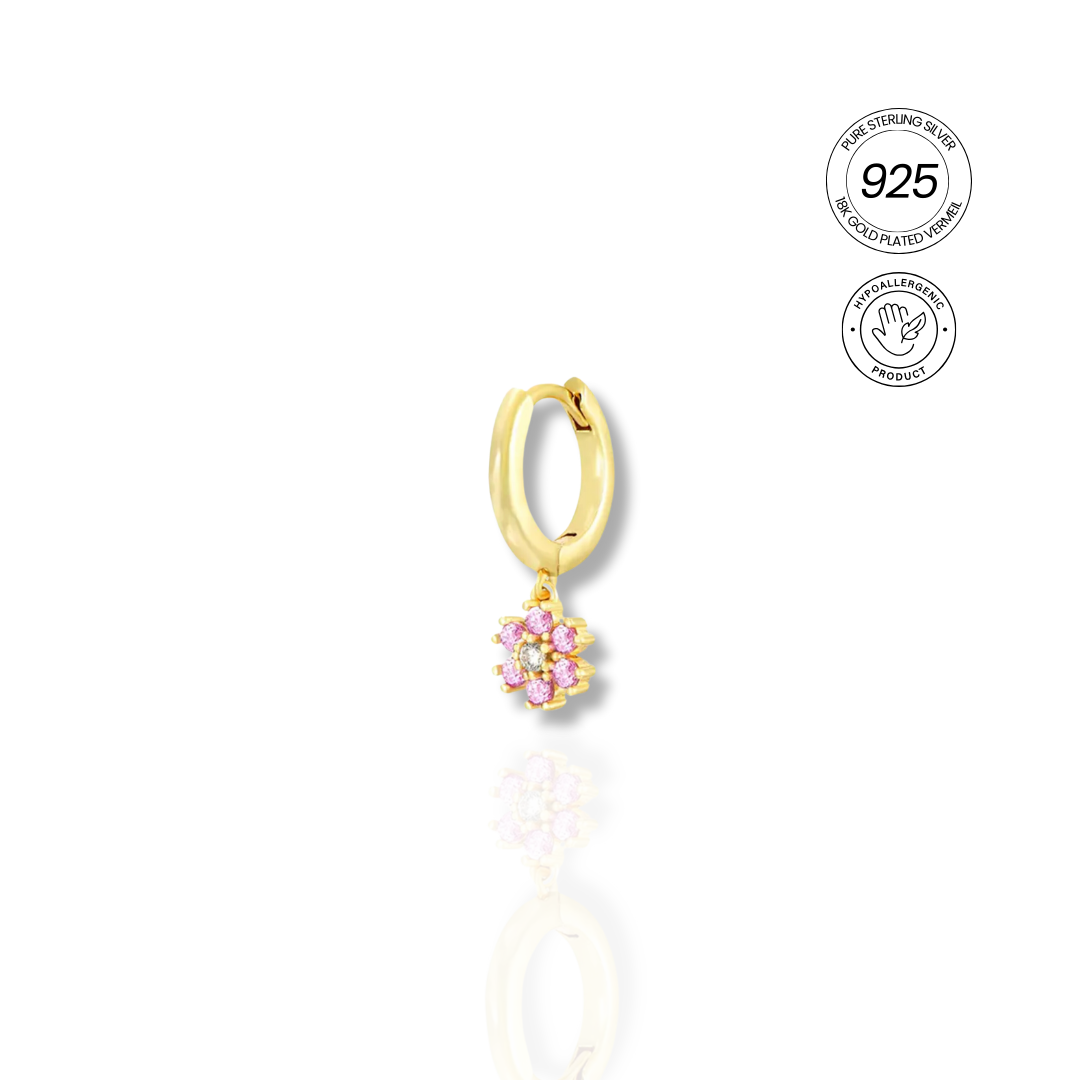 PETITE PETAL SINGLE HOOP