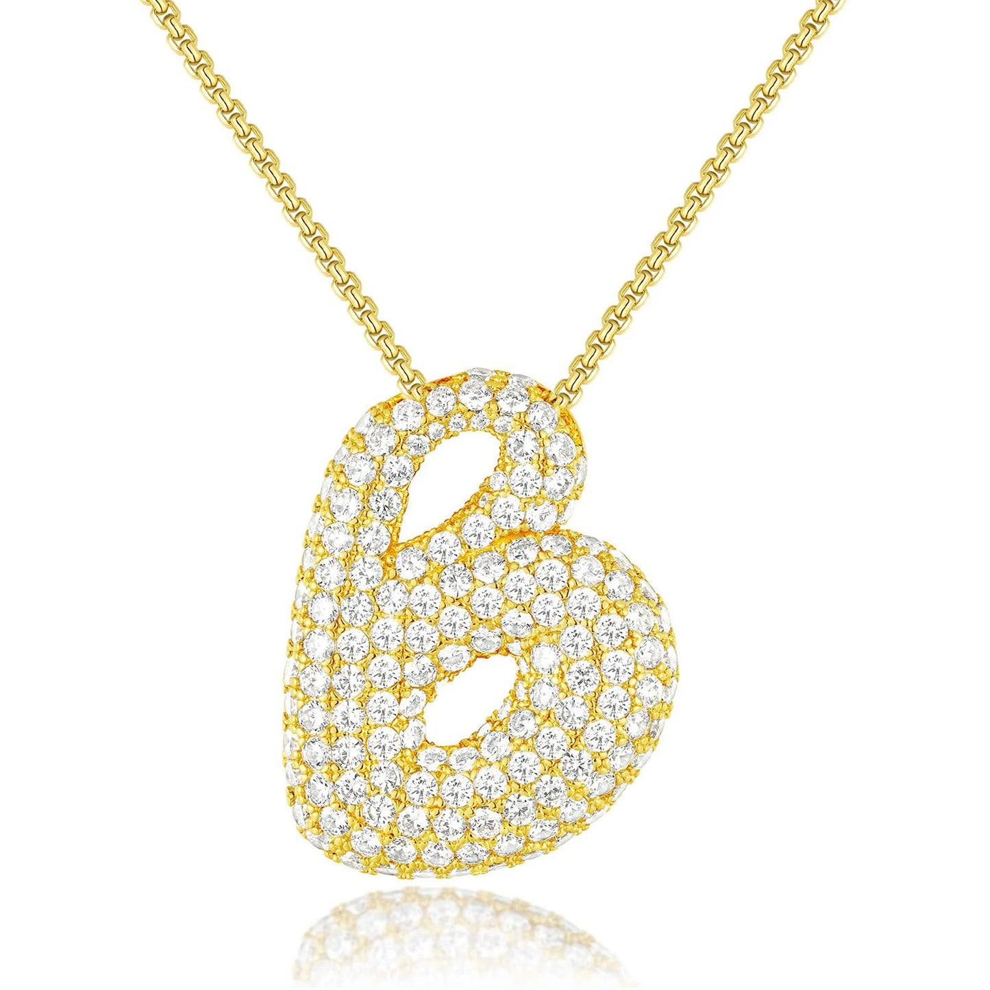 JUMBO BALLOON INITIAL NECKLACE