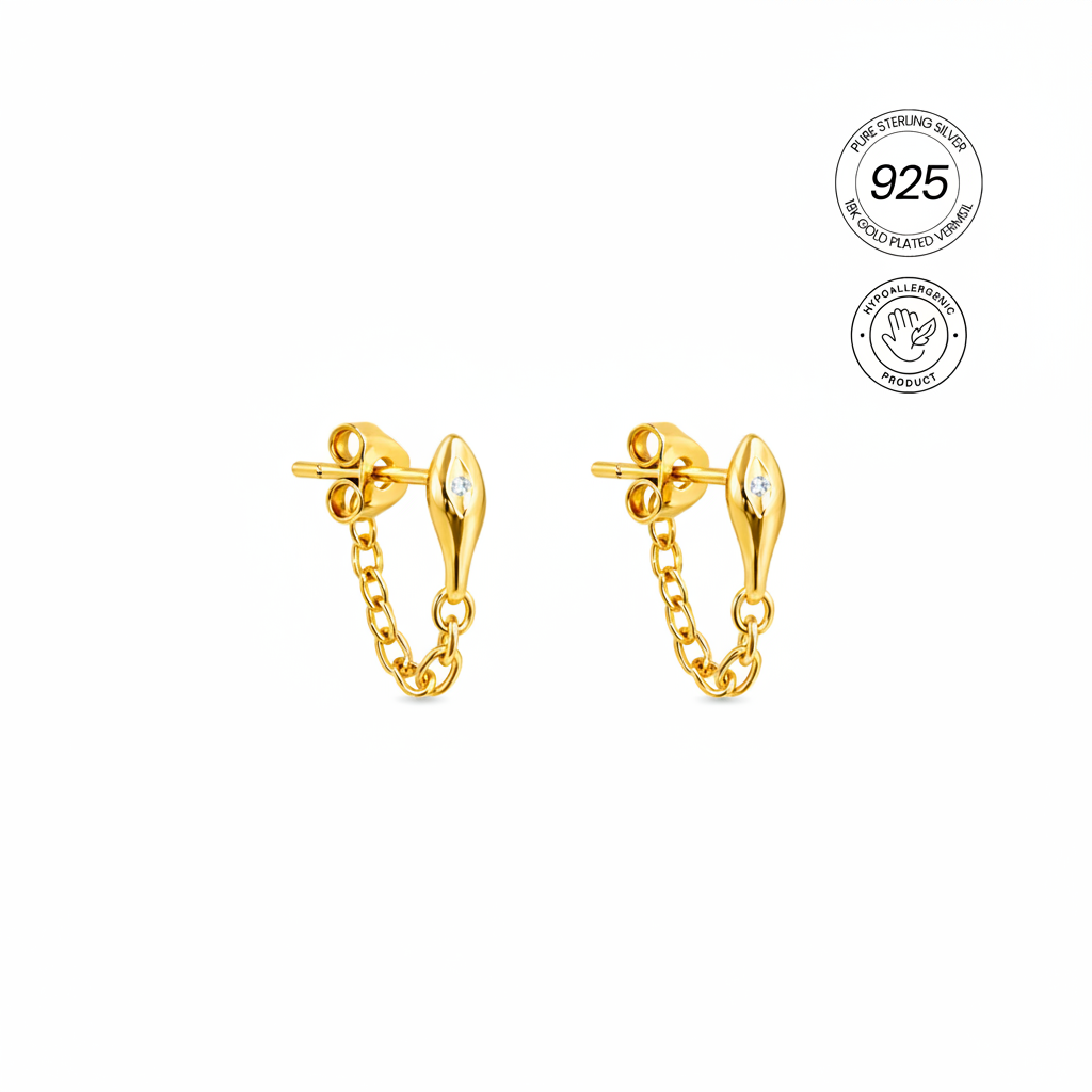 NAJA CHAIN EARRING