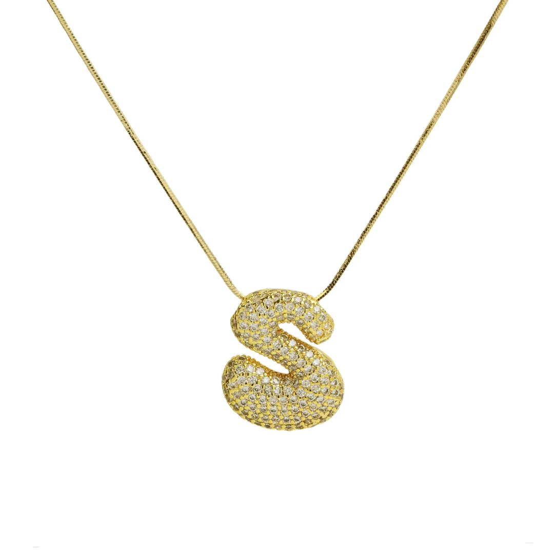MEDIUM BALLOON INITIAL NECKLACE