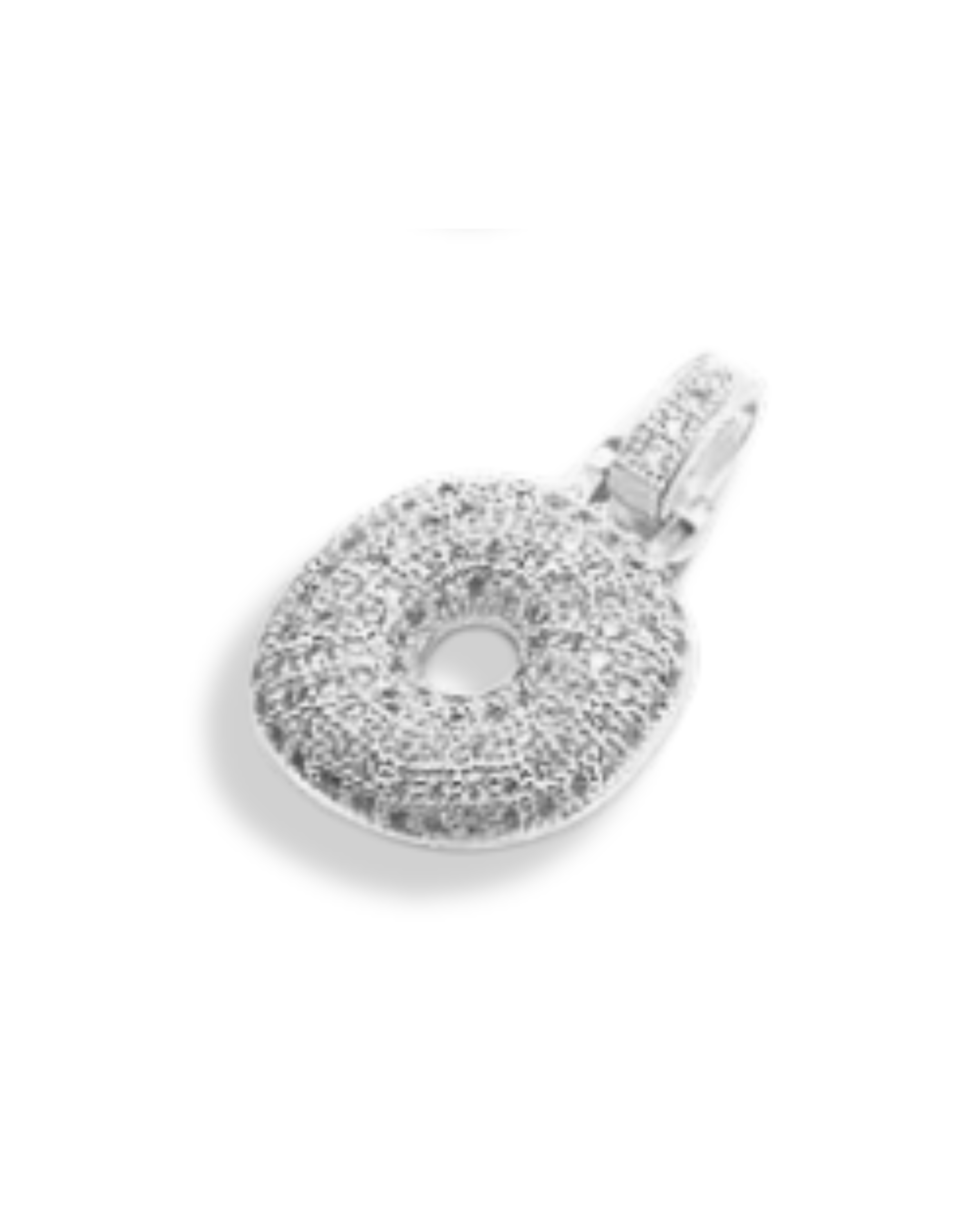 STANDARD BALLOON INITIAL NECKLACE SILVER