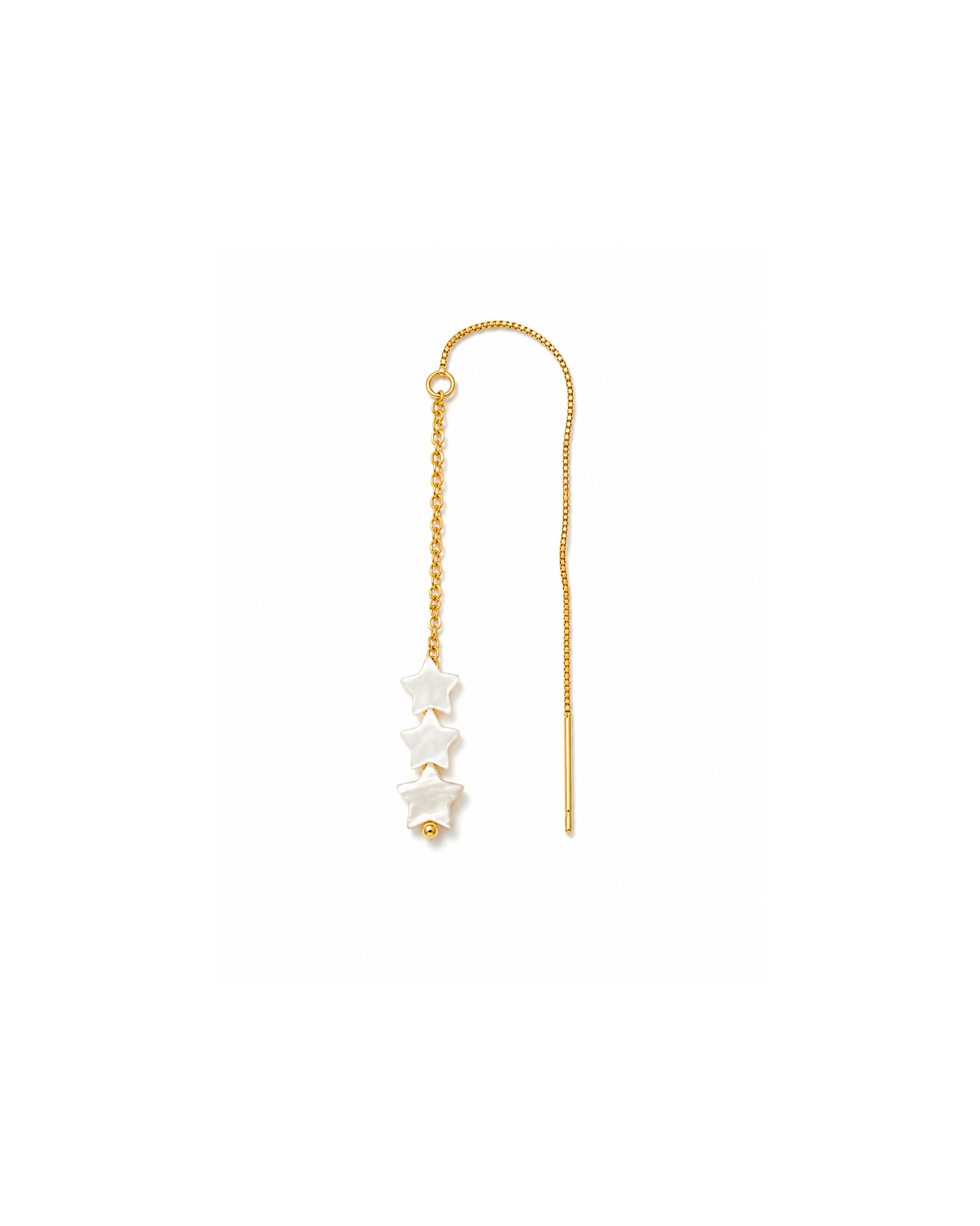 CHARM CASCADE— MOTHER OF PEARL SMALL STAR