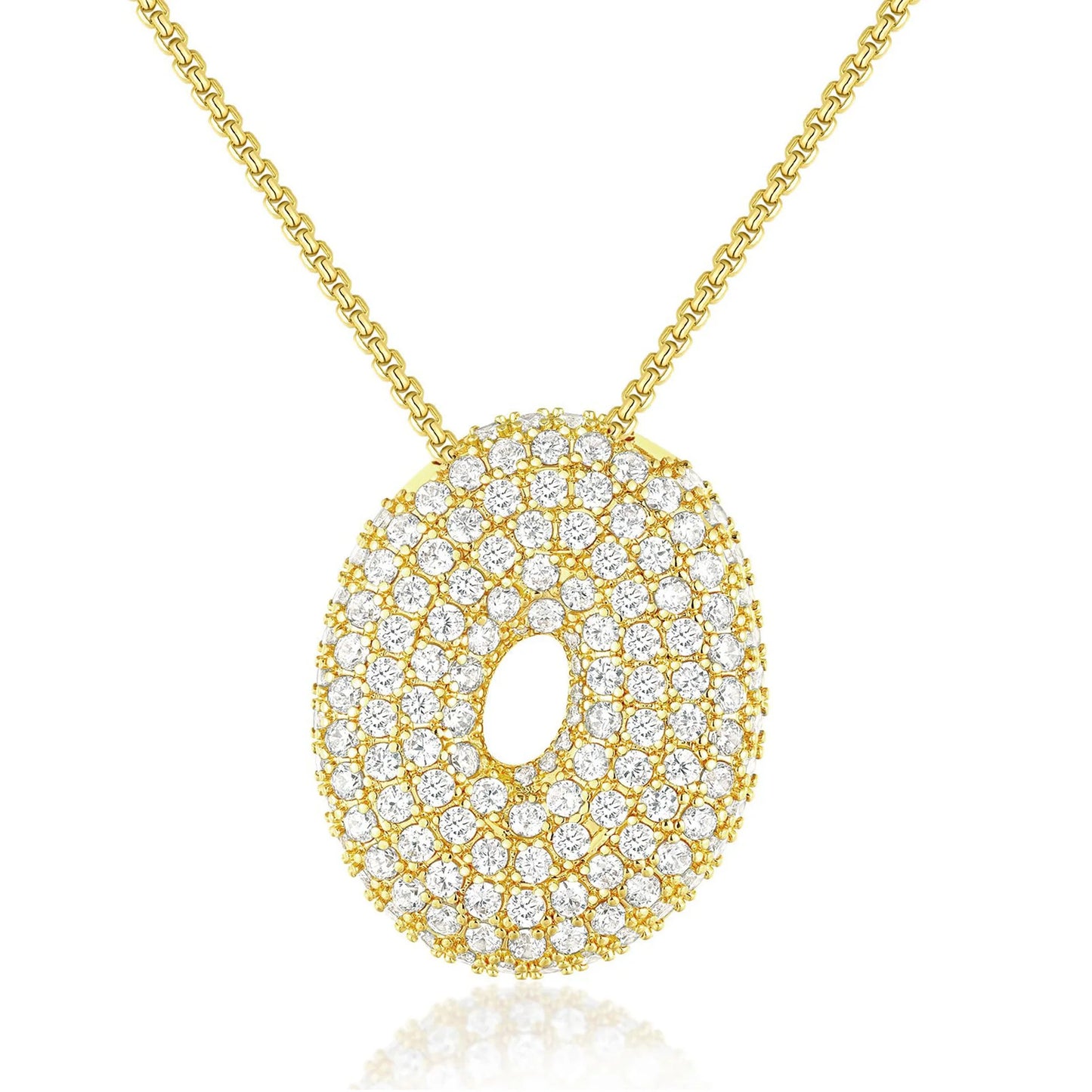 JUMBO BALLOON INITIAL NECKLACE