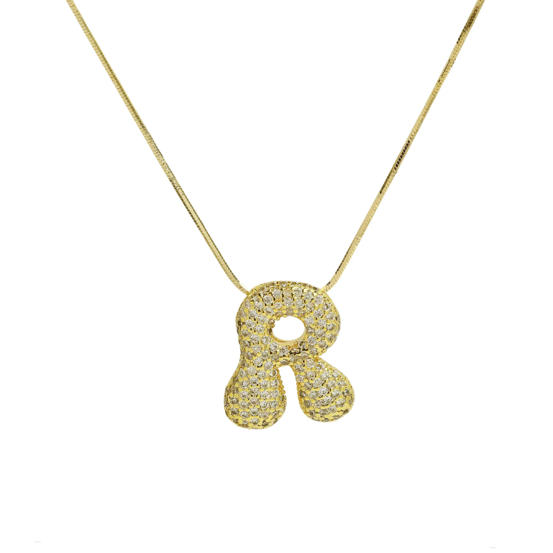 MEDIUM BALLOON INITIAL NECKLACE