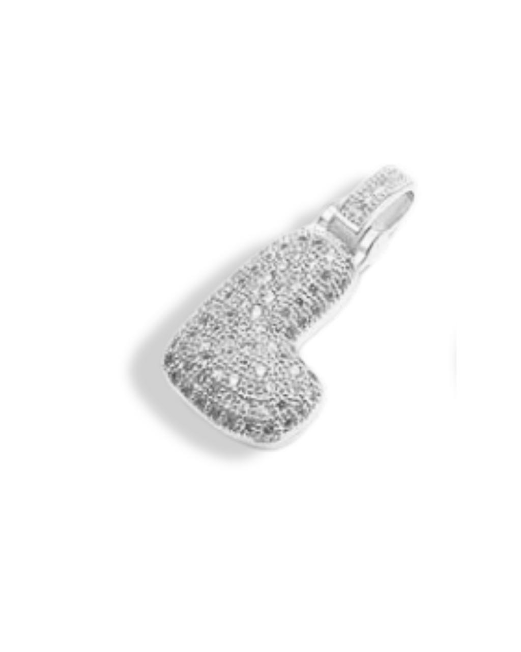 STANDARD BALLOON INITIAL NECKLACE SILVER