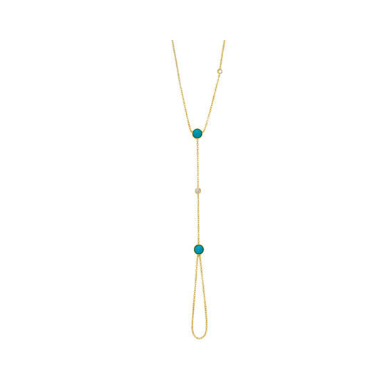 AZURE GLOW HAND CHAIN