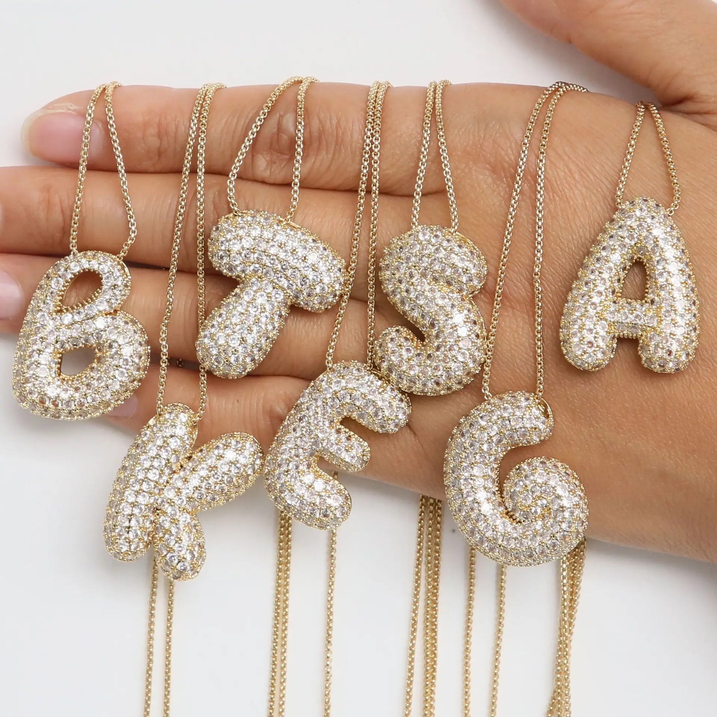 JUMBO BALLOON INITIAL NECKLACE