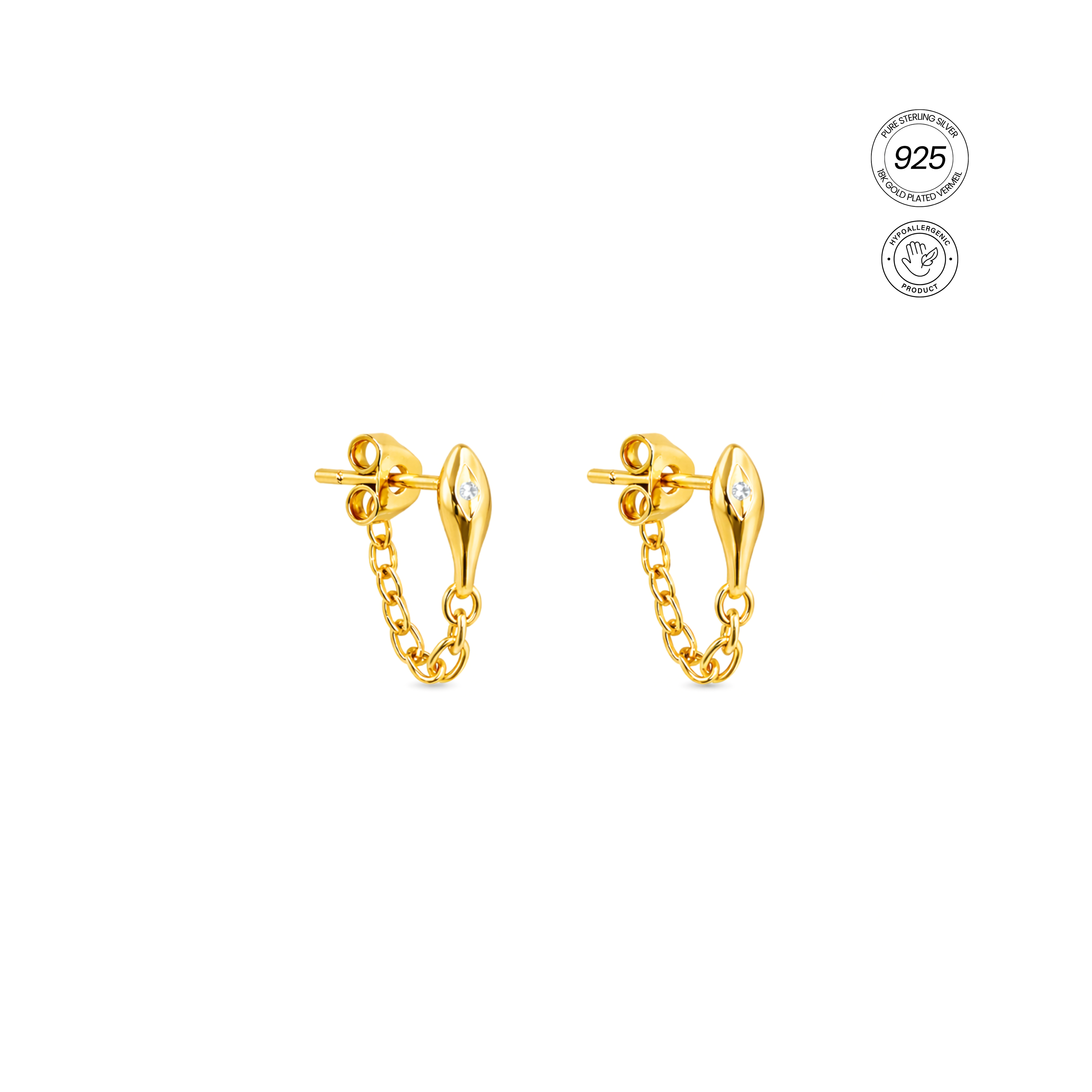 NAJA CHAIN EARRING
