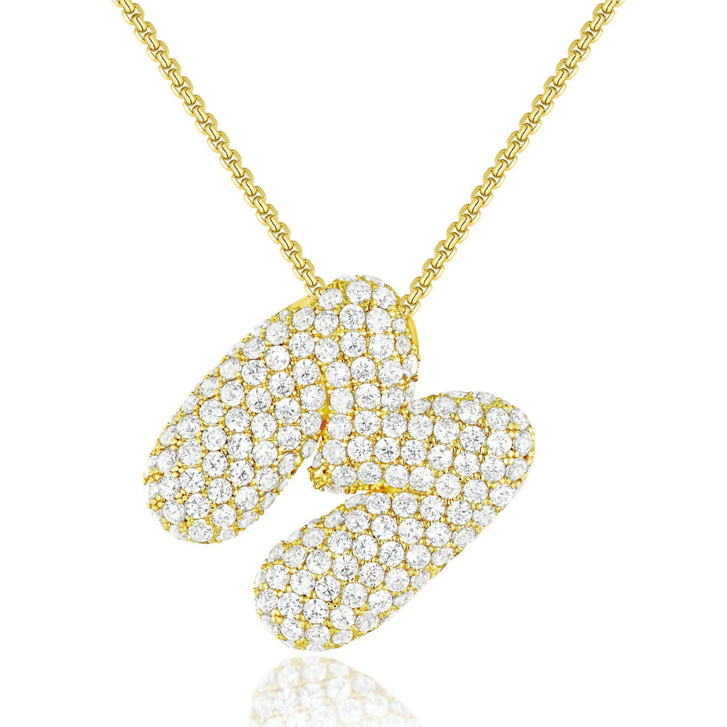 JUMBO BALLOON INITIAL NECKLACE