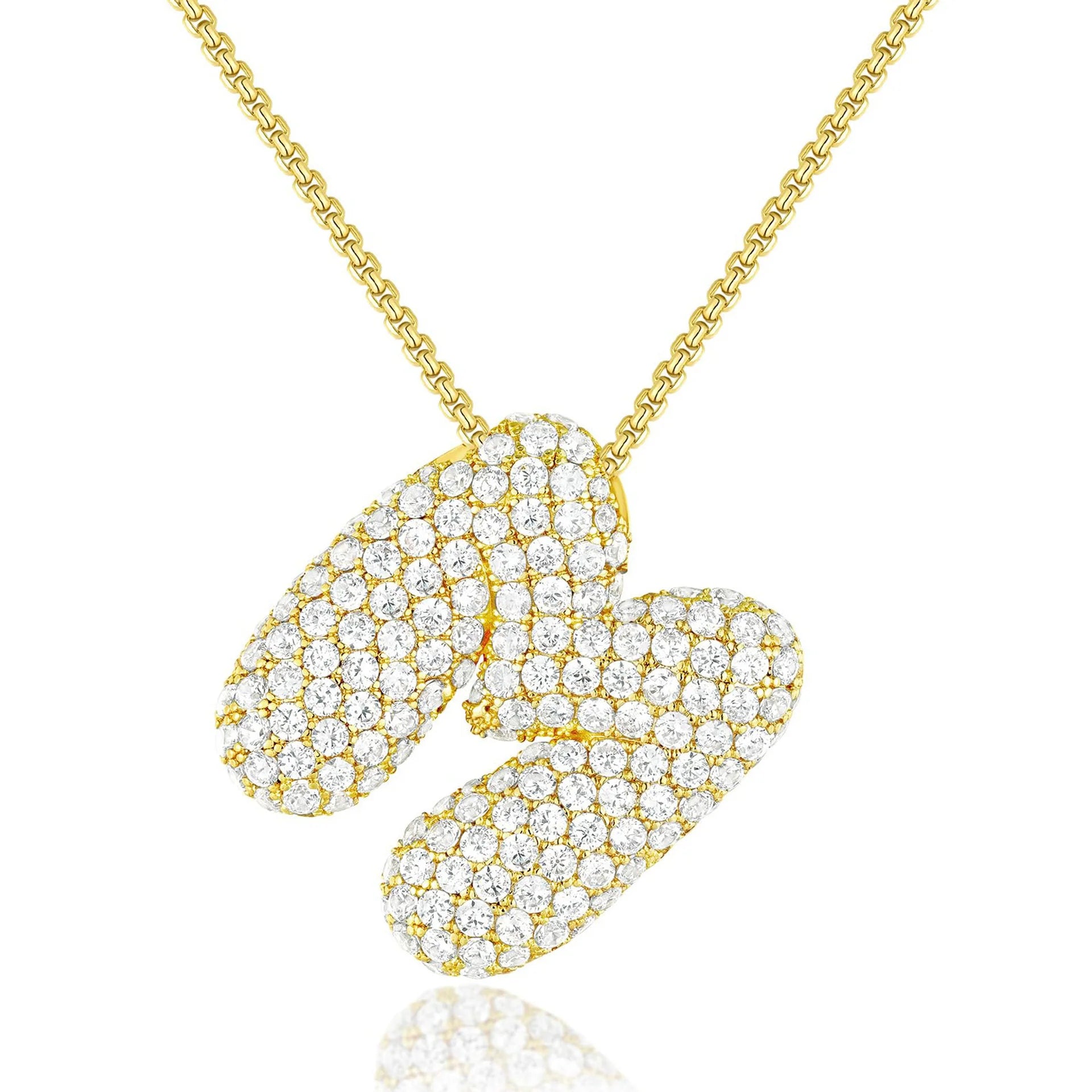 JUMBO BALLOON INITIAL NECKLACE