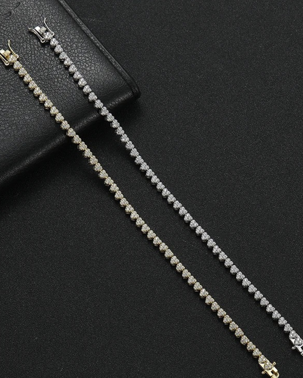 HEART TENNIS BRACELET