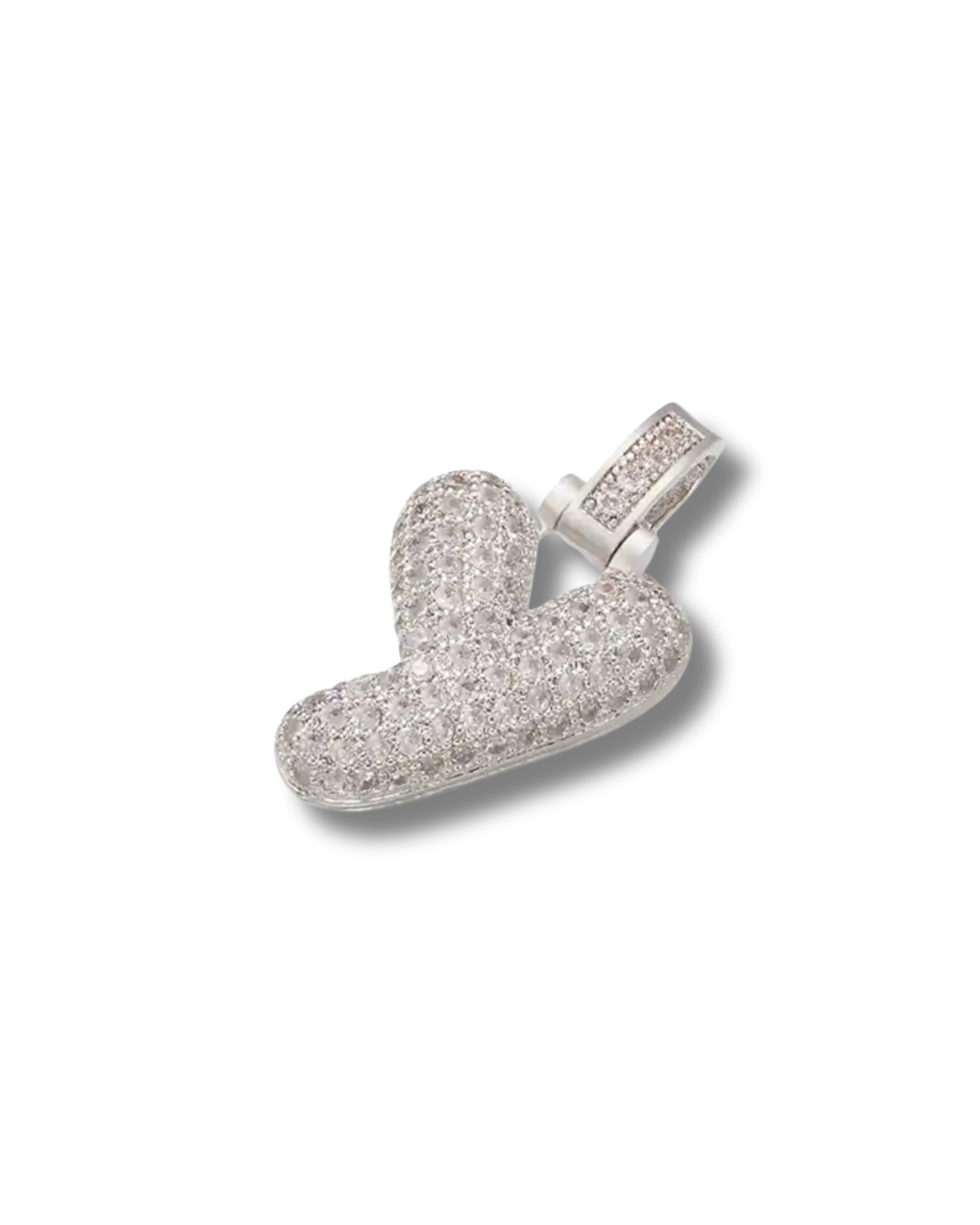 STANDARD BALLOON INITIAL NECKLACE SILVER