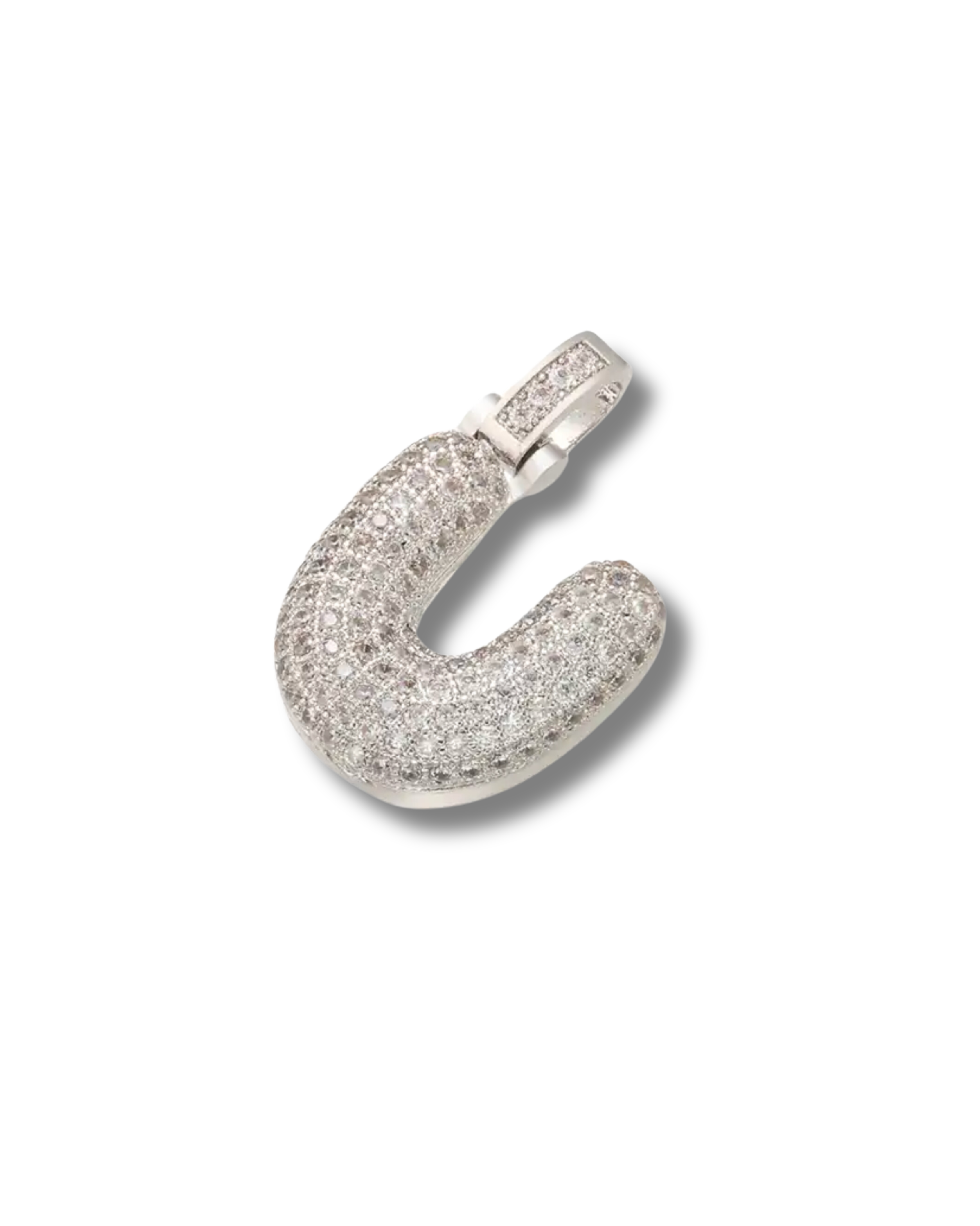 STANDARD BALLOON INITIAL NECKLACE SILVER