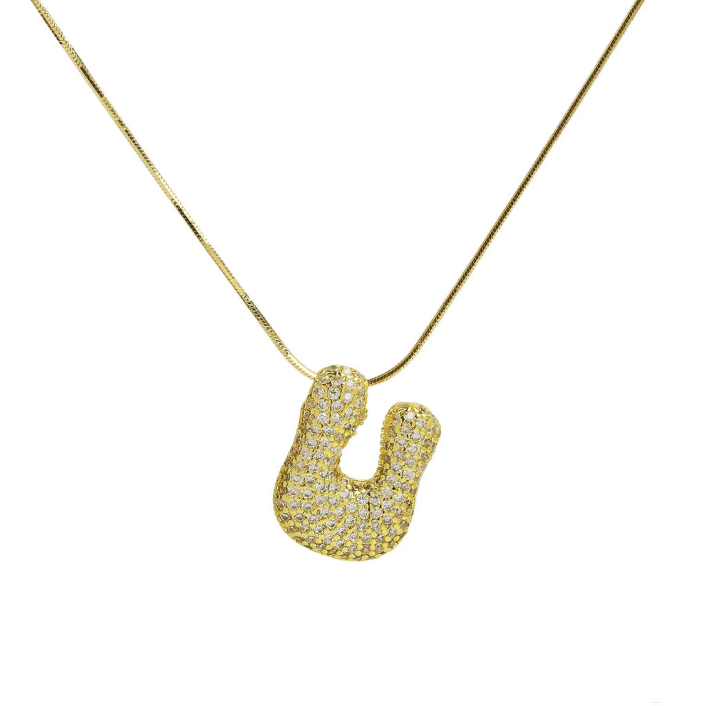 MEDIUM BALLOON INITIAL NECKLACE