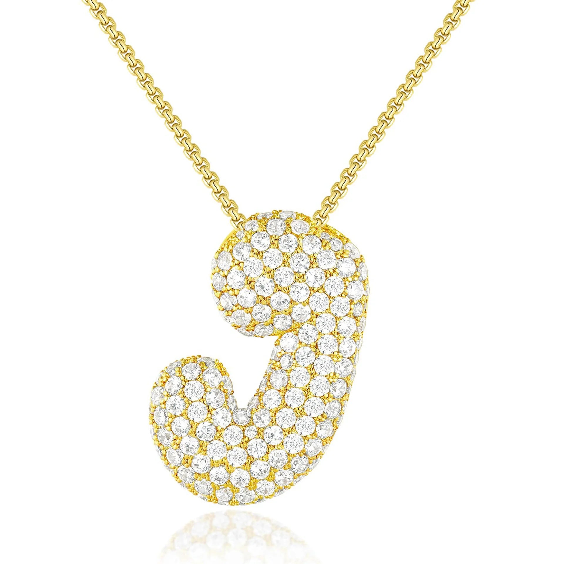 JUMBO BALLOON INITIAL NECKLACE