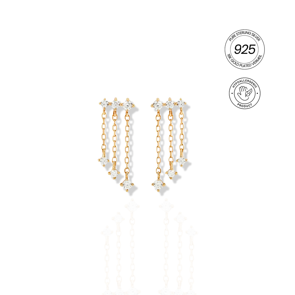 CELESTE CASCADE DROP EARRINGS