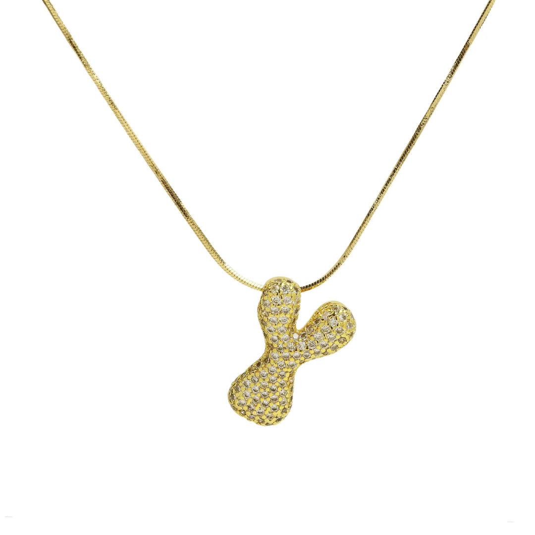 MEDIUM BALLOON INITIAL NECKLACE