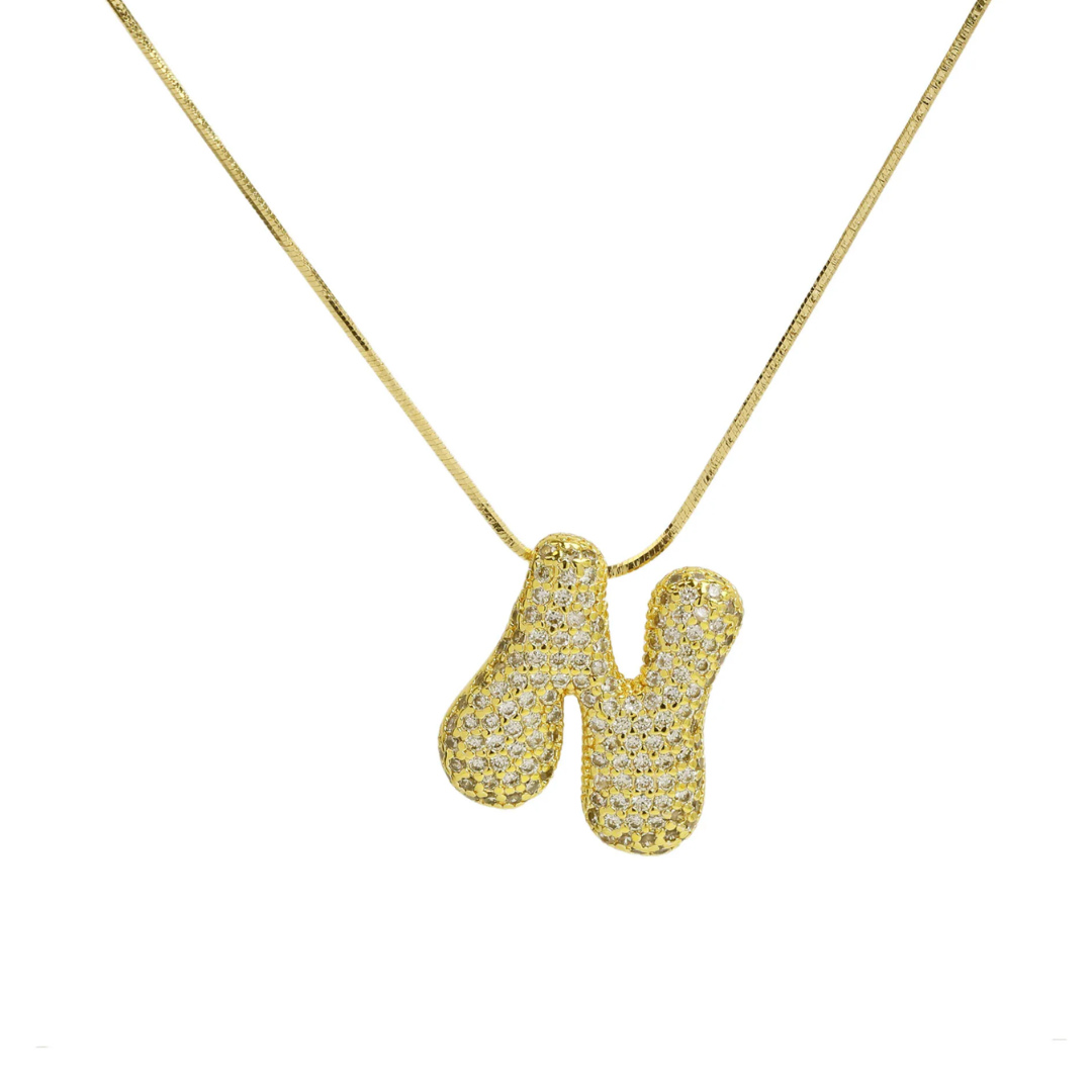 MEDIUM BALLOON INITIAL NECKLACE
