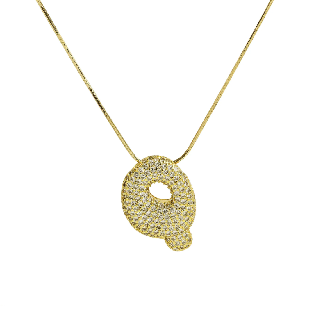 MEDIUM BALLOON INITIAL NECKLACE