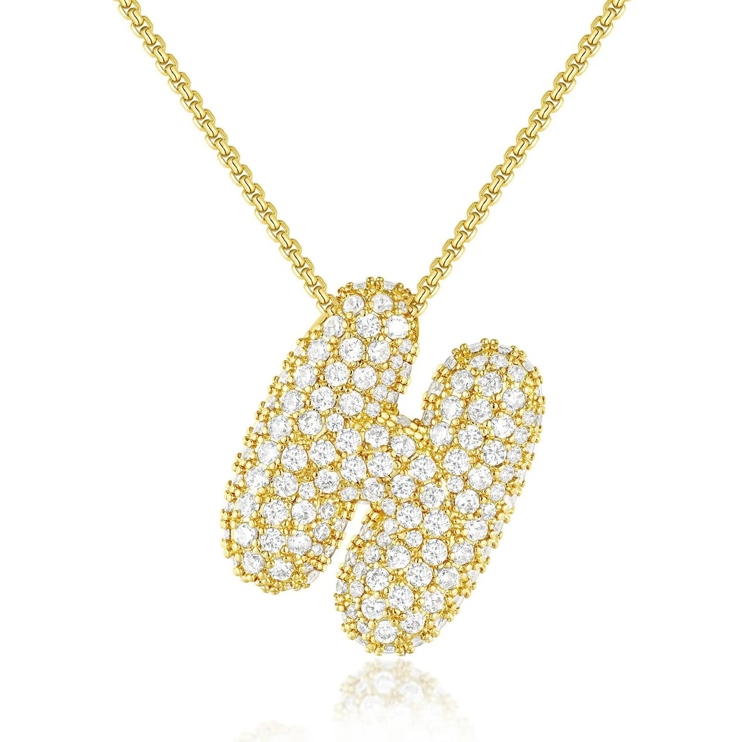 JUMBO BALLOON INITIAL NECKLACE