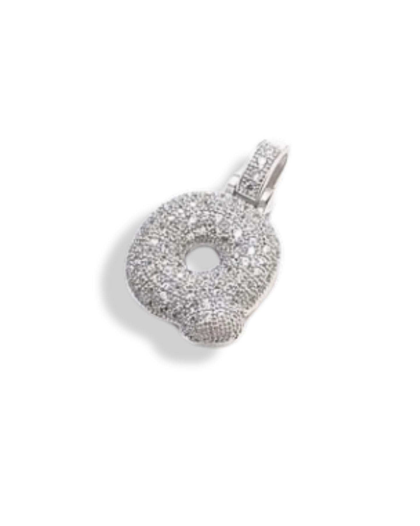STANDARD BALLOON INITIAL NECKLACE SILVER