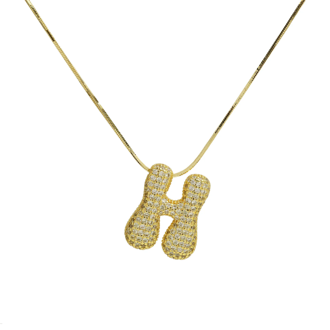 MEDIUM BALLOON INITIAL NECKLACE