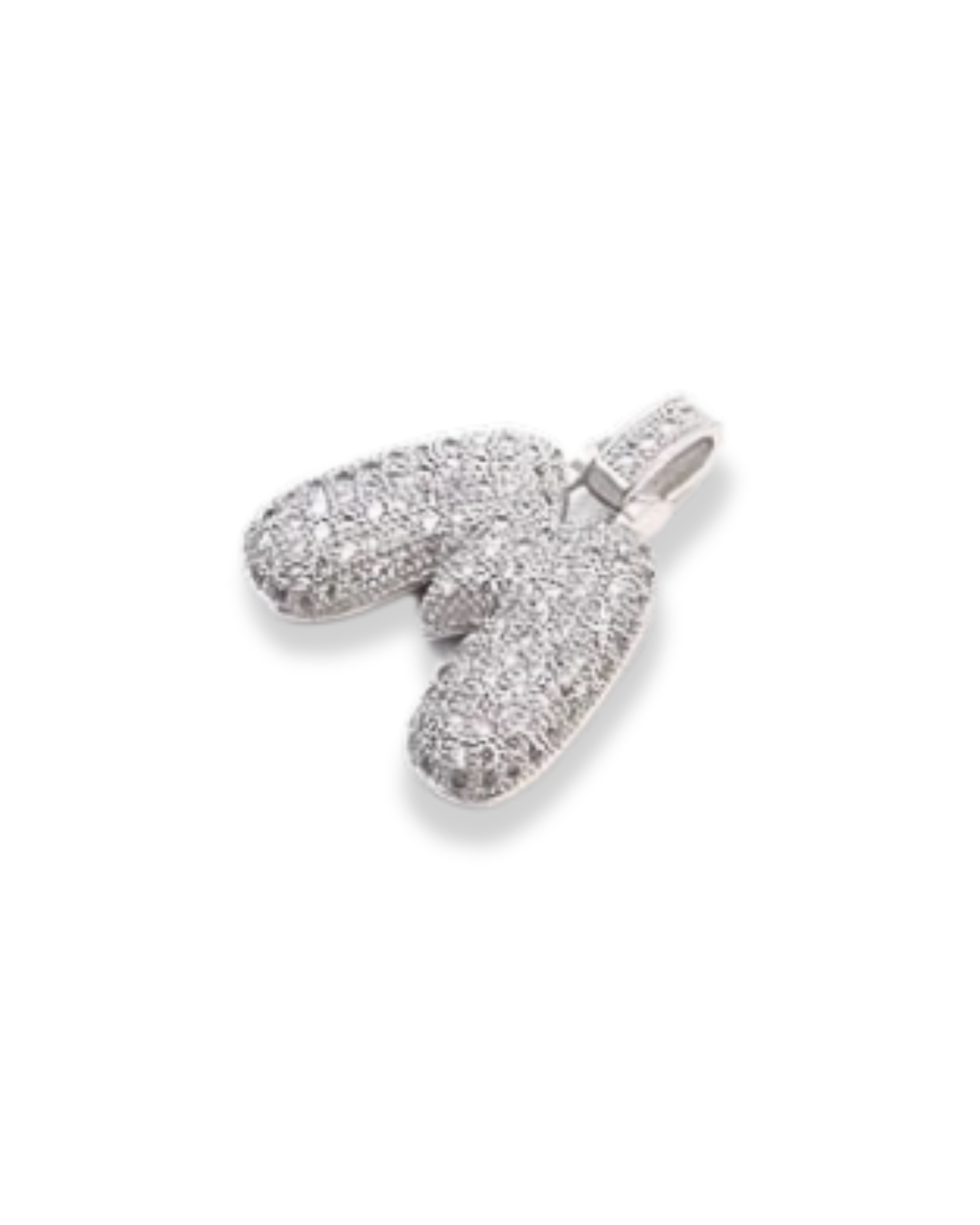 STANDARD BALLOON INITIAL NECKLACE SILVER