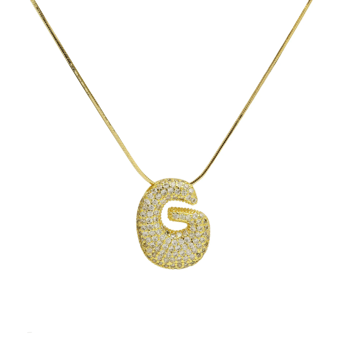 MEDIUM BALLOON INITIAL NECKLACE