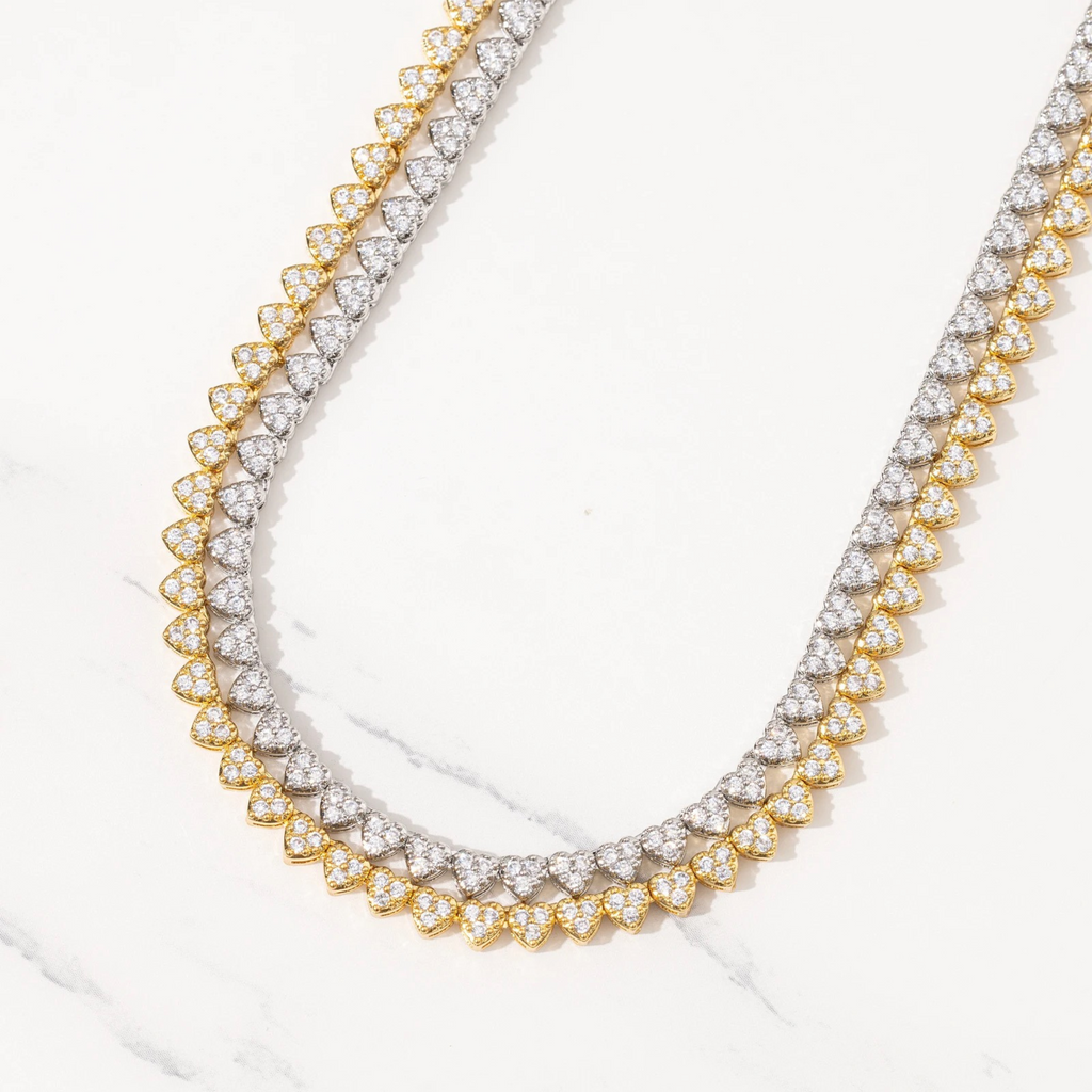 HEART TENNIS NECKLACE