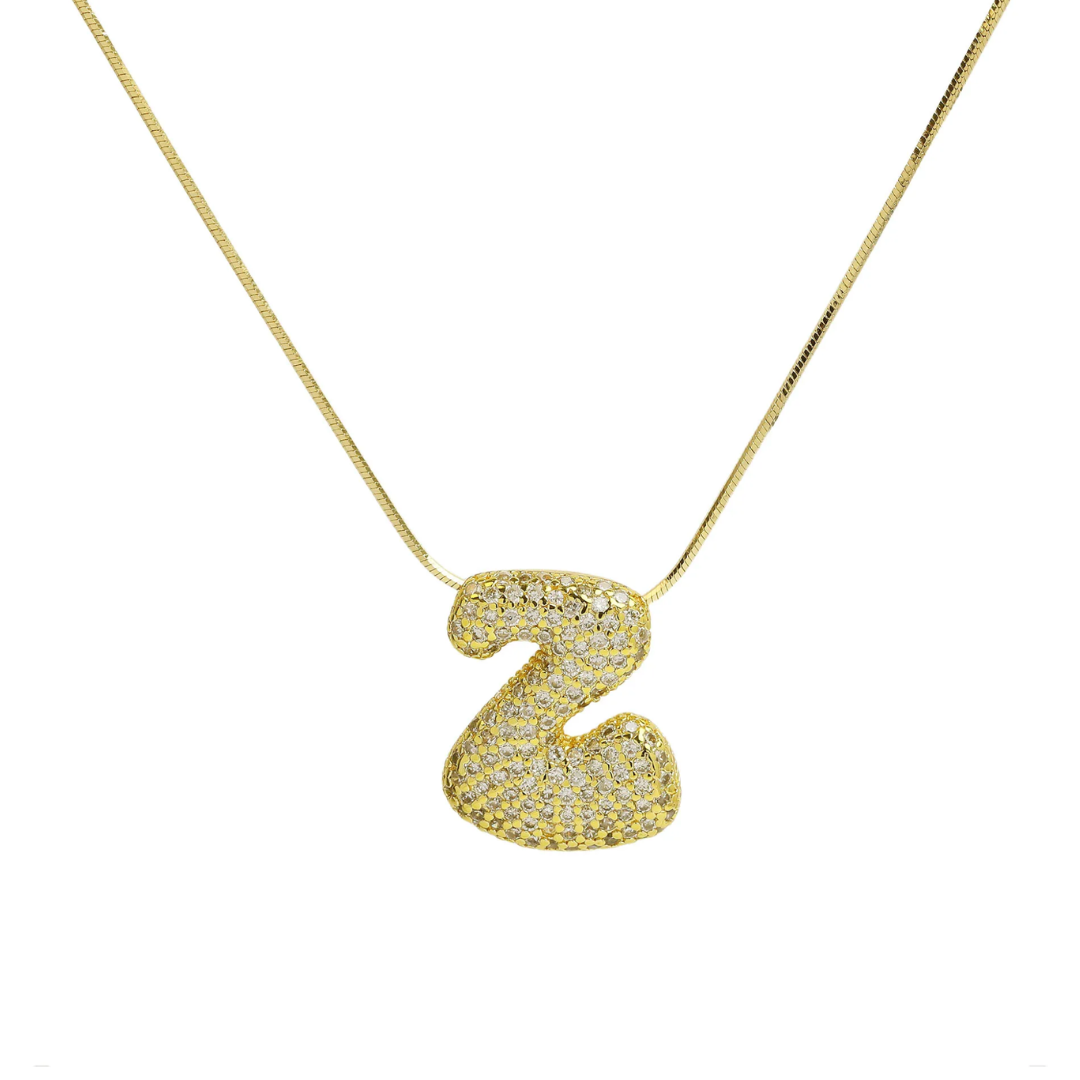 MEDIUM BALLOON INITIAL NECKLACE