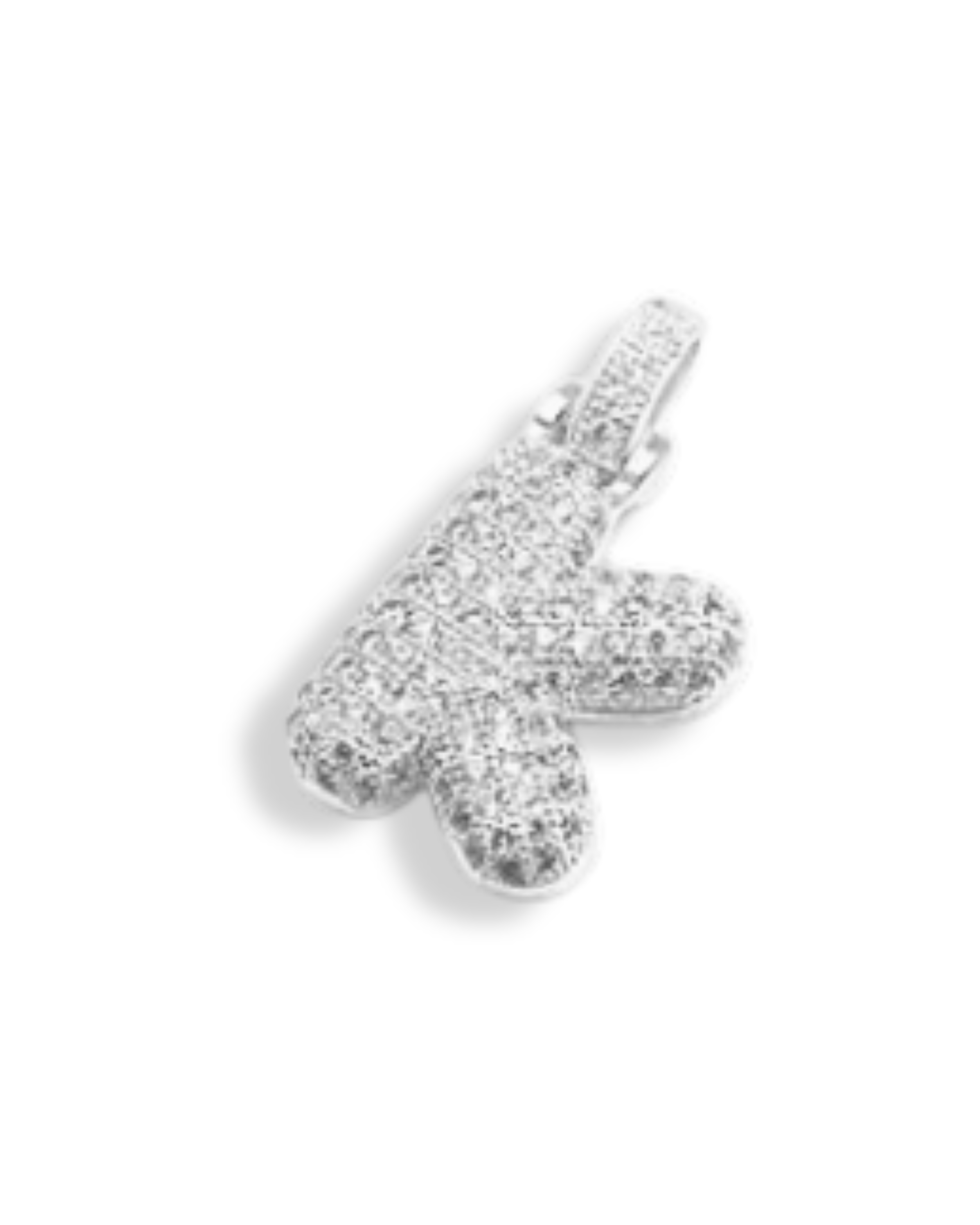 STANDARD BALLOON INITIAL NECKLACE SILVER