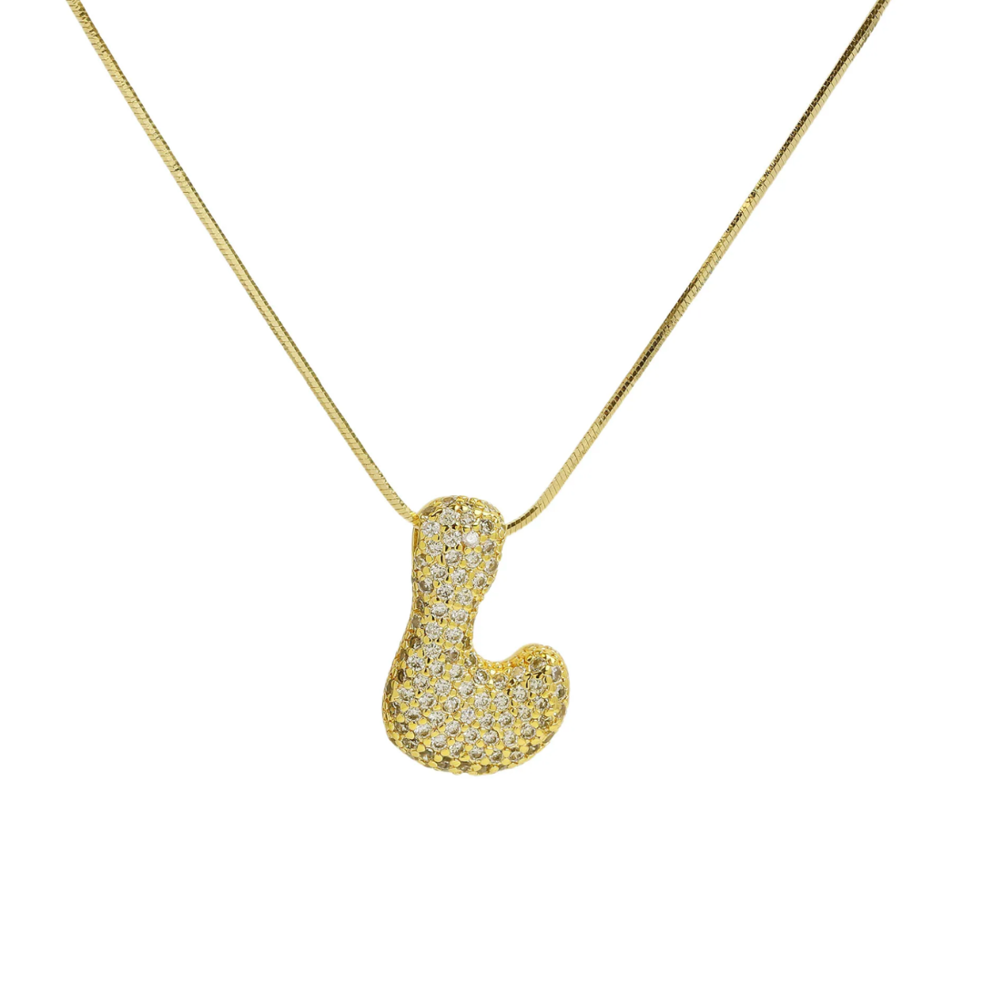 MEDIUM BALLOON INITIAL NECKLACE