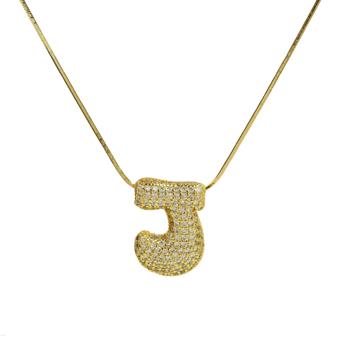 MEDIUM BALLOON INITIAL NECKLACE