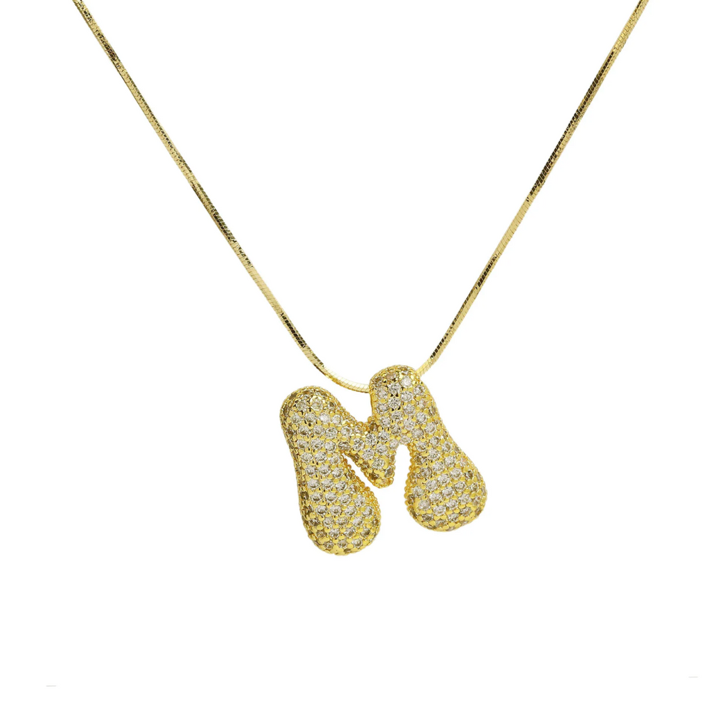 MEDIUM BALLOON INITIAL NECKLACE