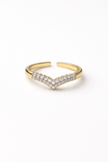 VERA CHEVRON PINKY RING